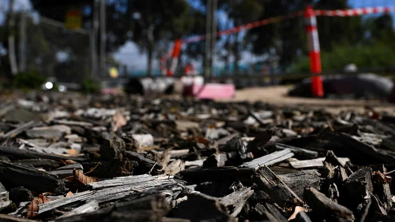 Mulch at a park in Melbourne