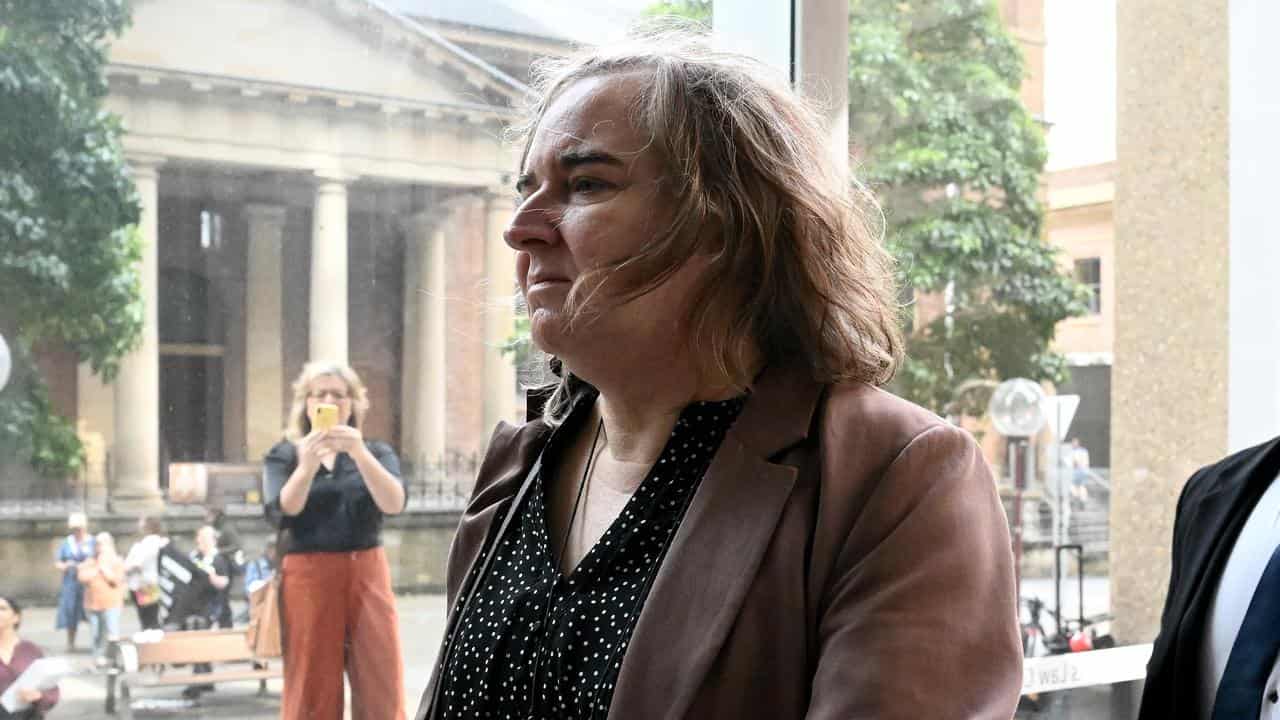 Roxanne Tickle arrives at the Federal Court of Australia in Sydney