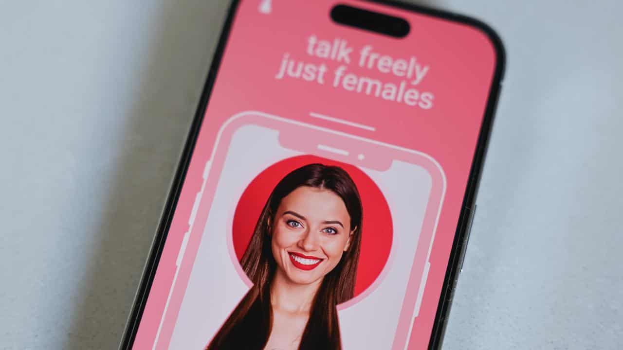 Giggle for Girls app seen on a smartphone