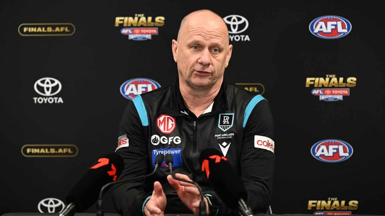 Port Adelaide coach Ken Hinkley.