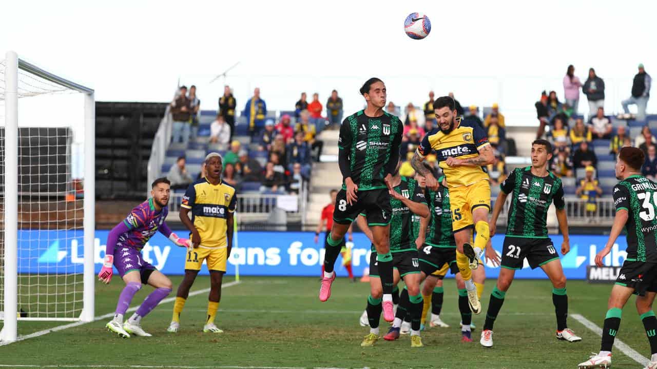 Action from Western United v Central Coast.