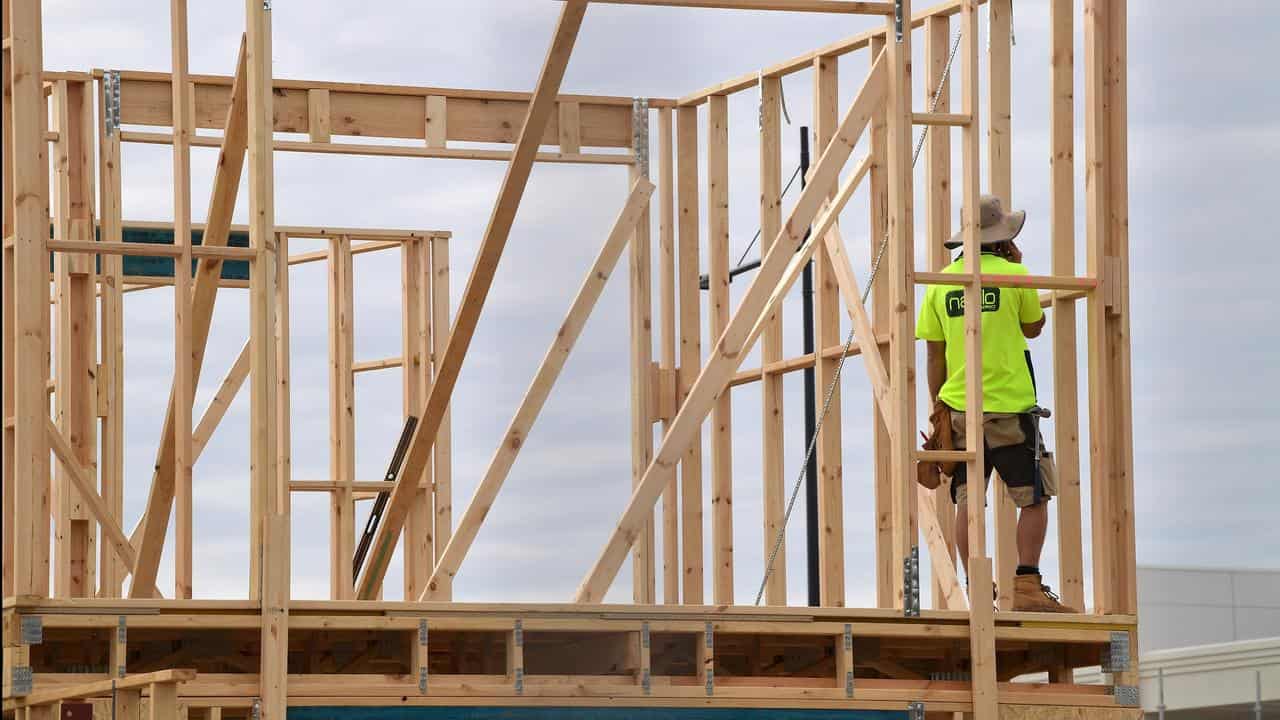 Home under construction in Adelaide