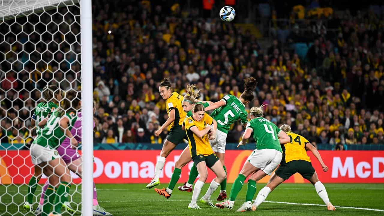 Matildas v Ireland at the 2023 World Cup. 