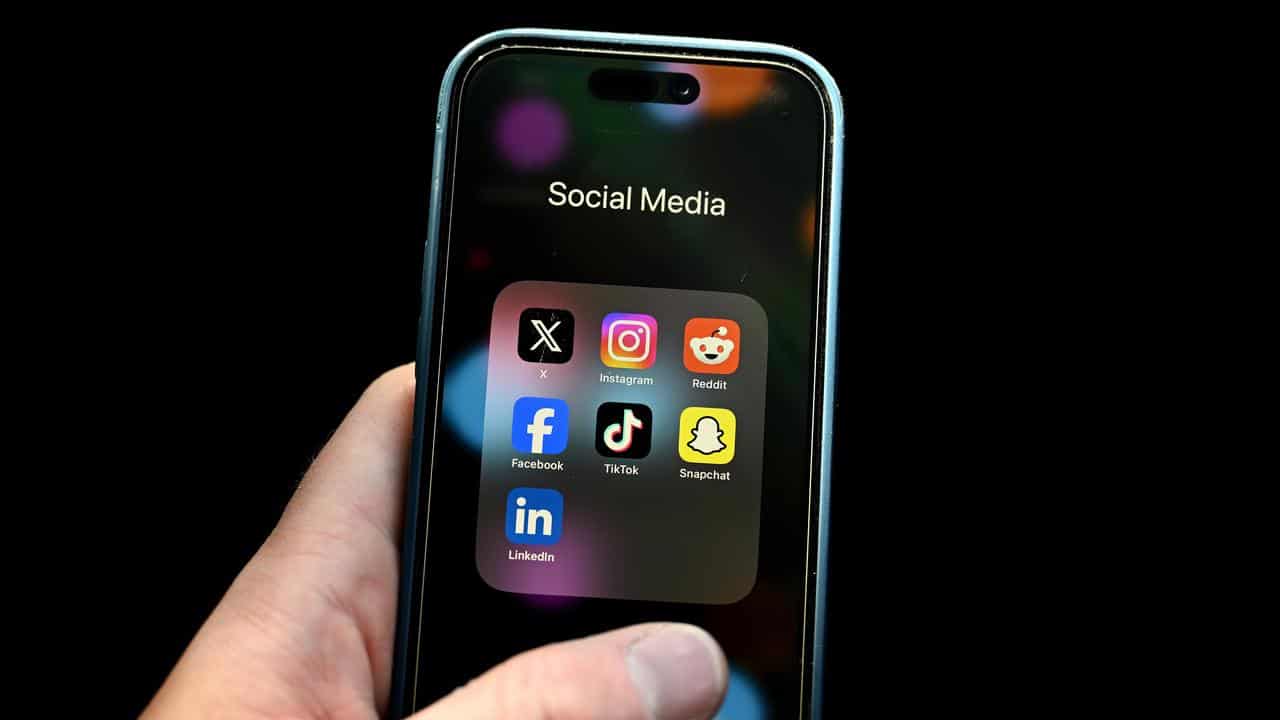 Social media apps seen on an Apple iPhone