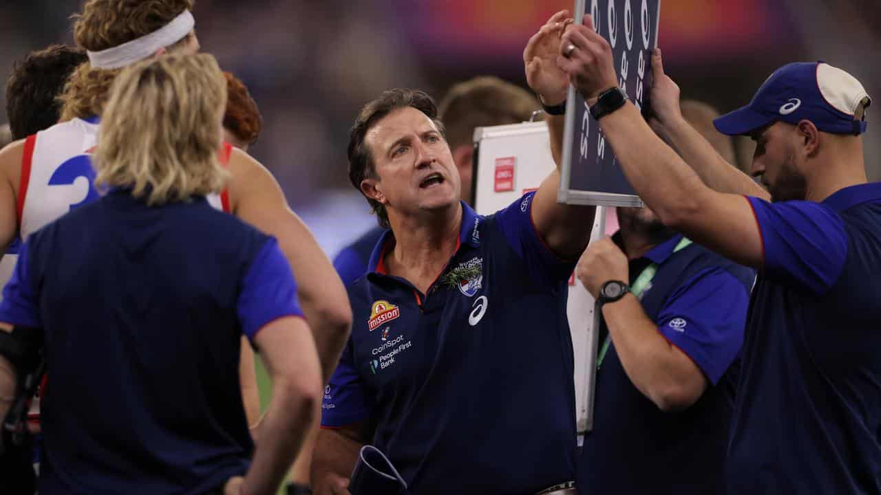 Western Bulldogs coach Luke Beveridge.