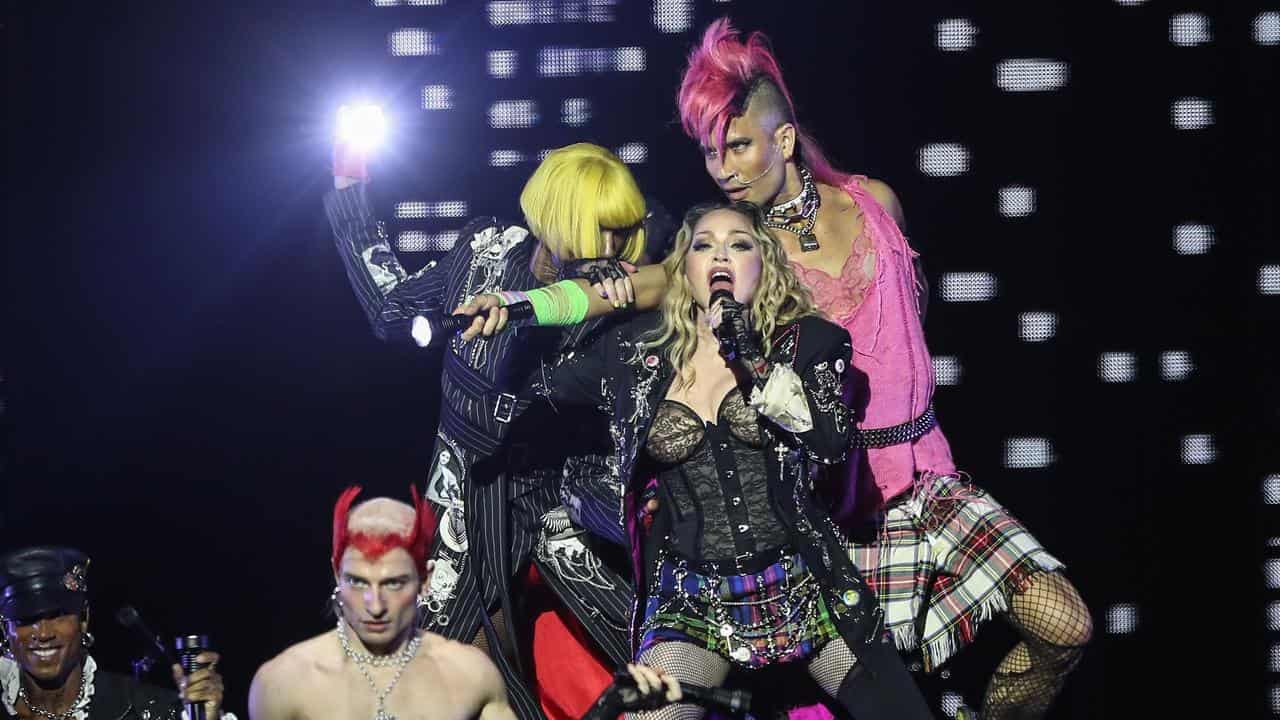 Madonna performs in Rio de Janeiro