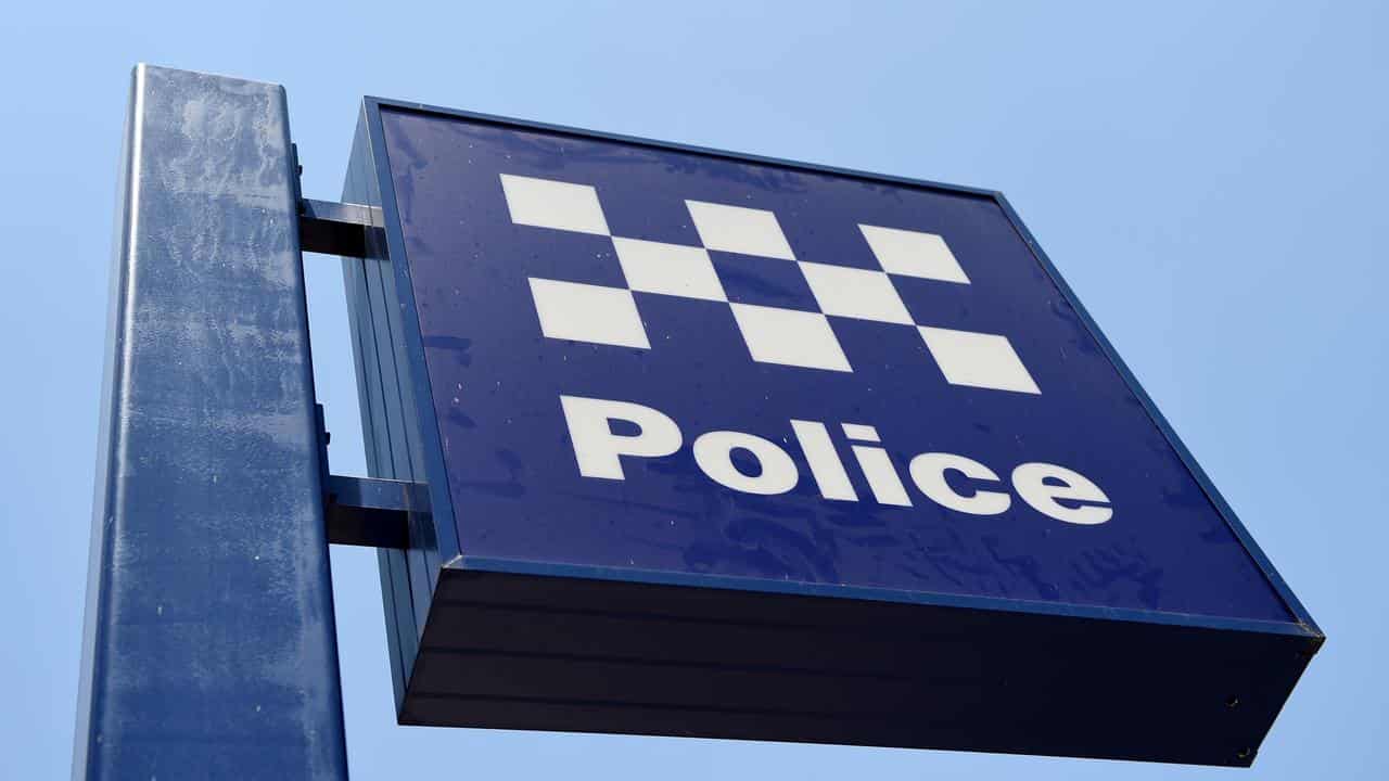 Police station sign (file image)