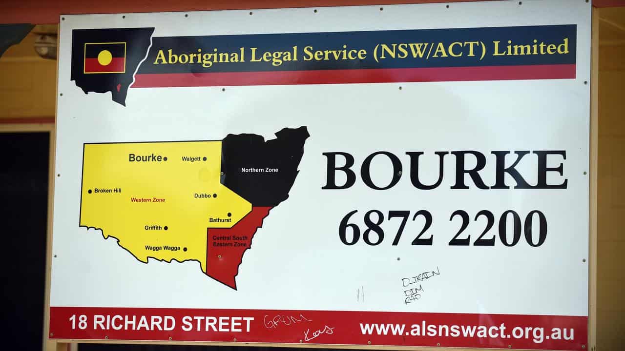 The Aboriginal Legal Service sign