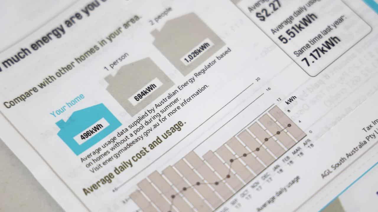 A residential power bill