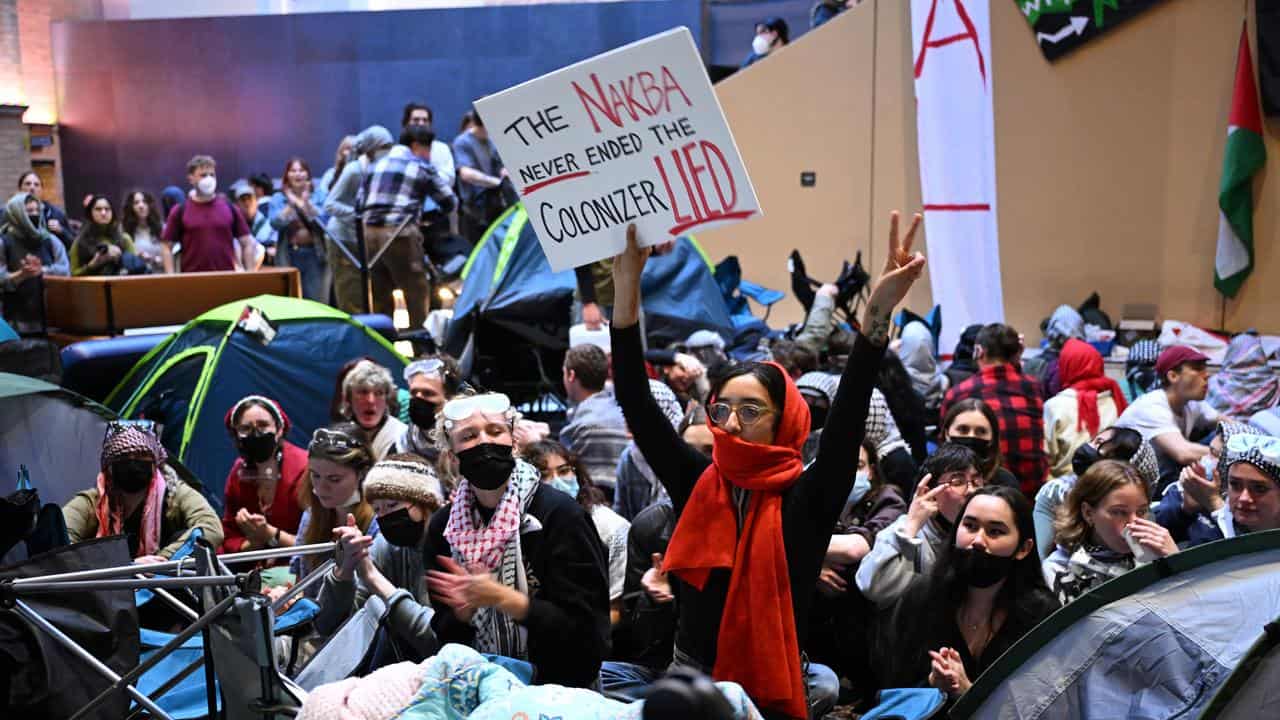 University of Melbourne protesters