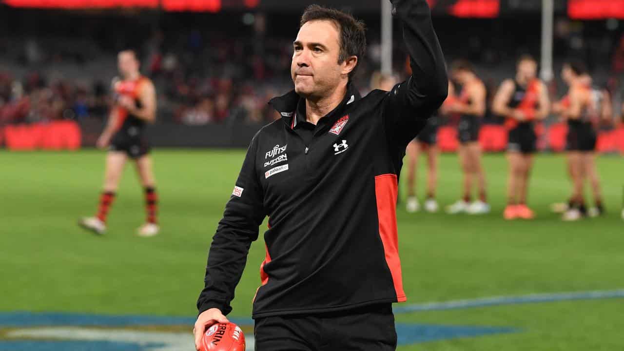 Essendon coach Brad Scott.