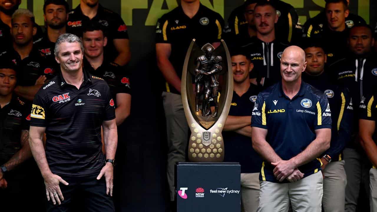 Rival coaches Ivan Cleary (left) and Brad Arthur.