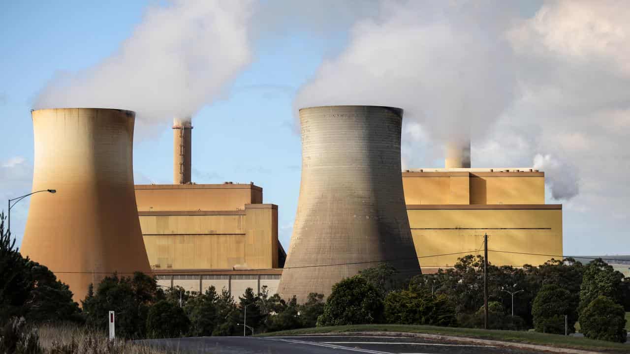 the Yallourn Power Station in Yallourn