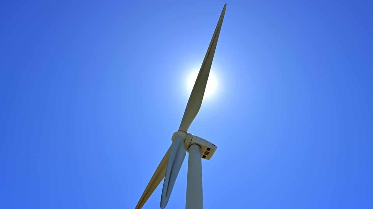 A wind turbine