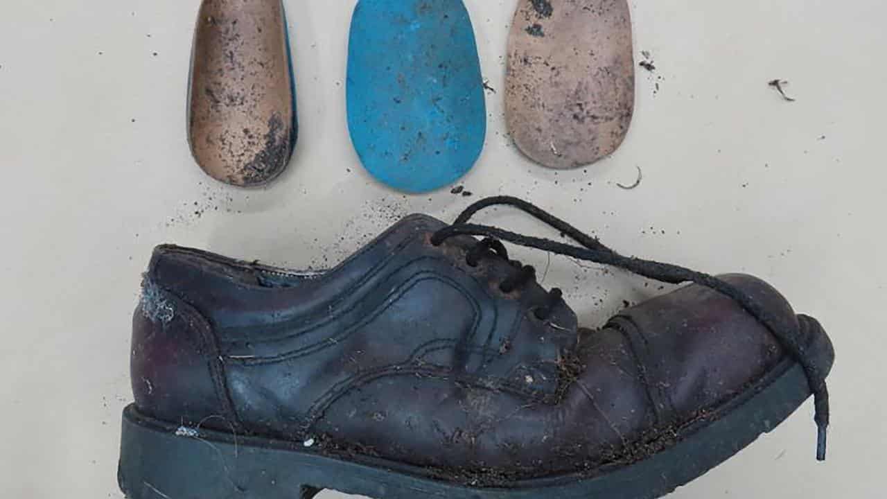 A shoe discovered alongside skeletal remains (file)