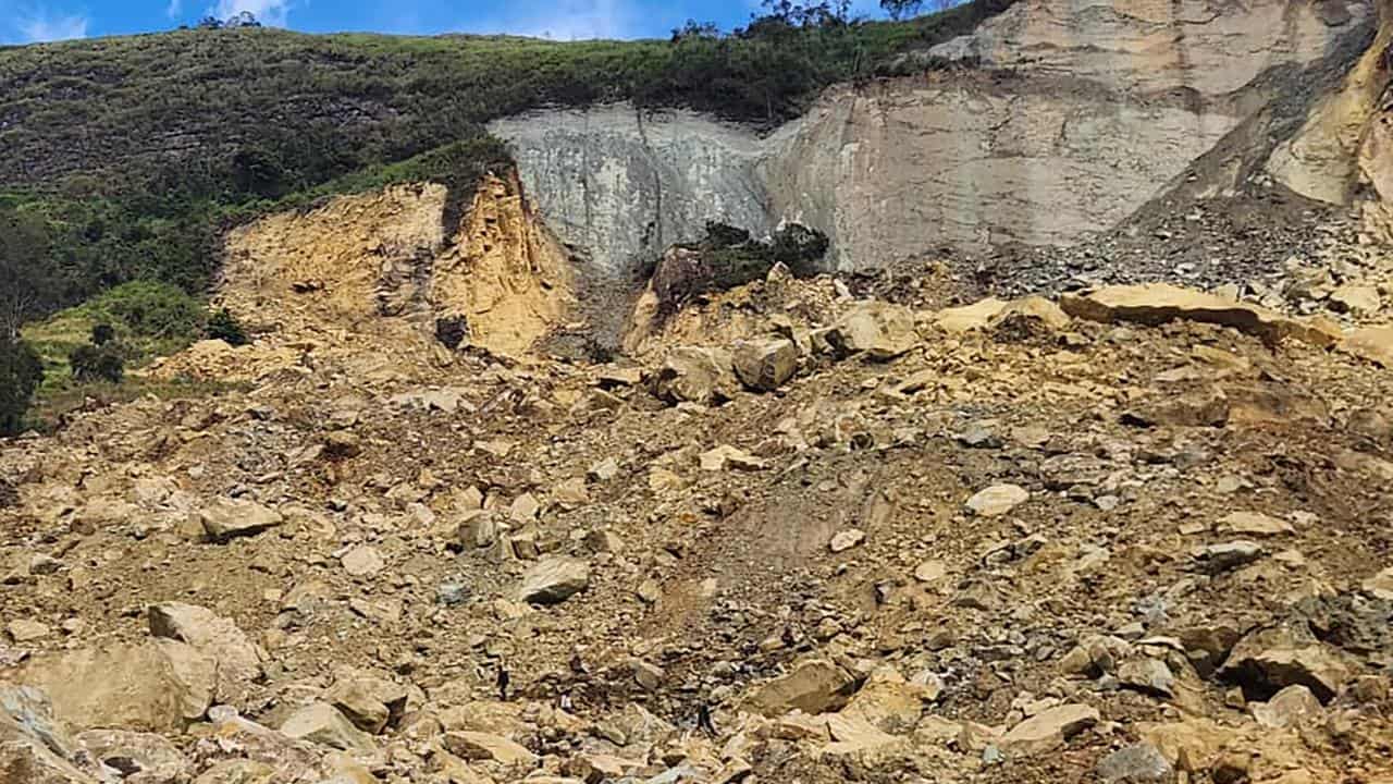 After a deadly landslide in the province of Enga, Papua New Guinea