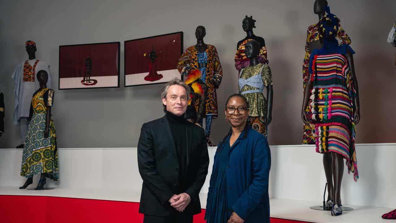 NGV director Tony Ellwood and V&A Curator Christine Checkinska 