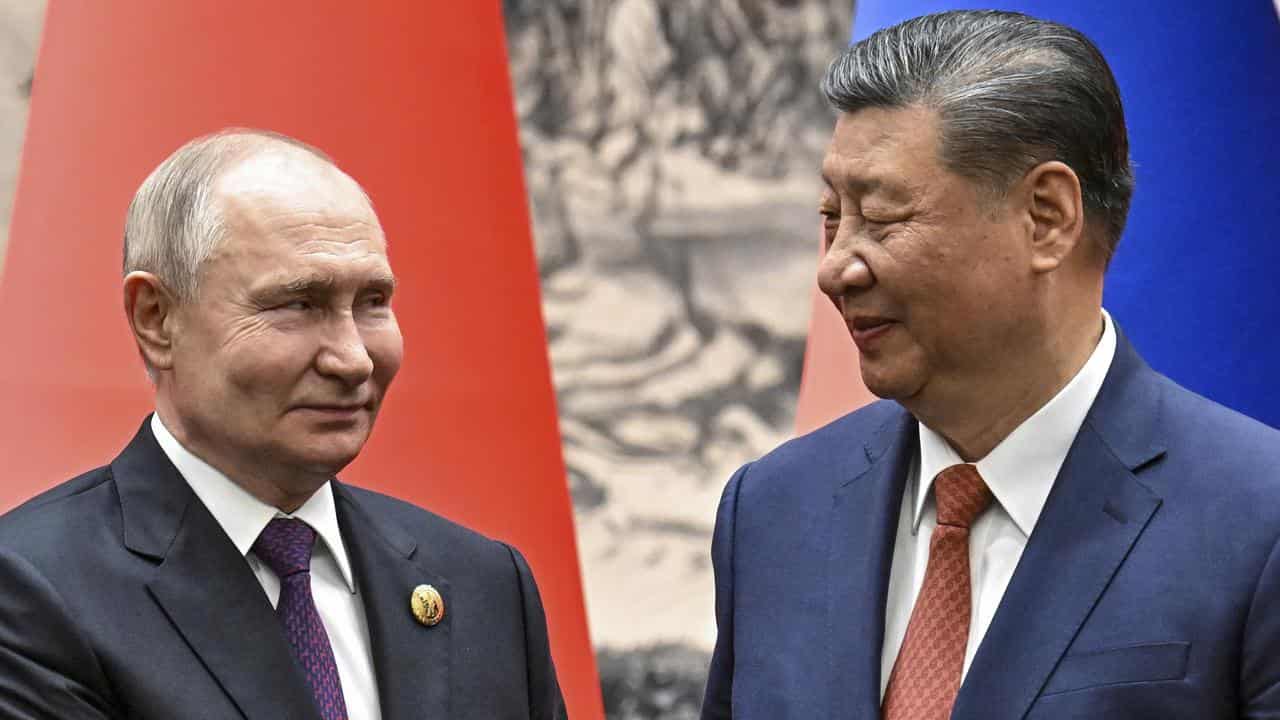 Vladimir Putin and Xi Jinping.