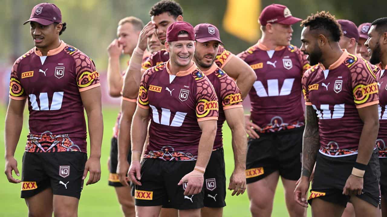 Maroons training