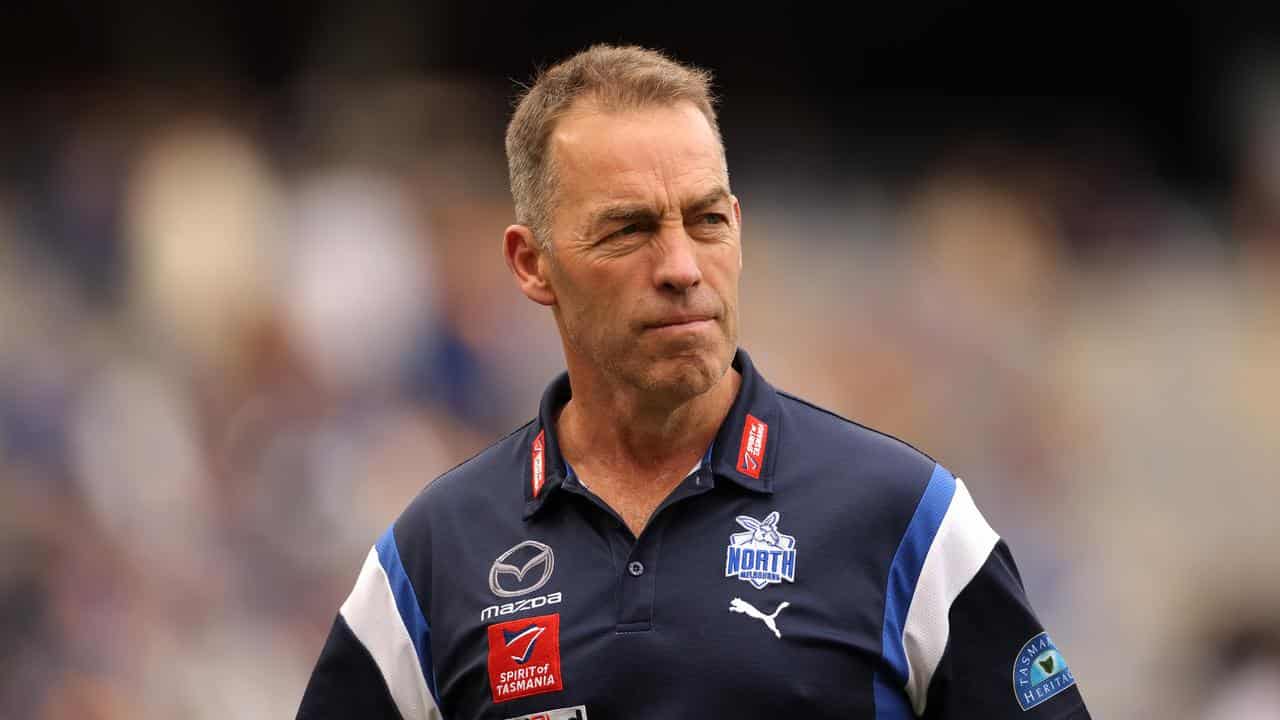 North Melbourne coach Alastair Clarkson. 