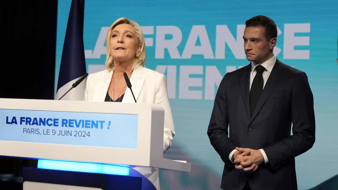 Marine Le Pen and Jordan Bardella