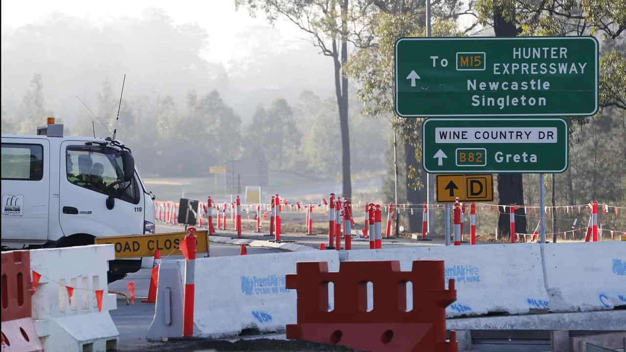 Hunter Valley bus crash scene