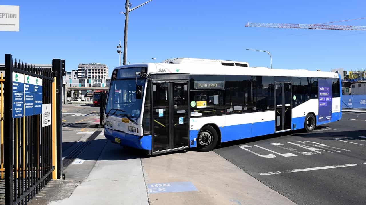 Buses at a depot