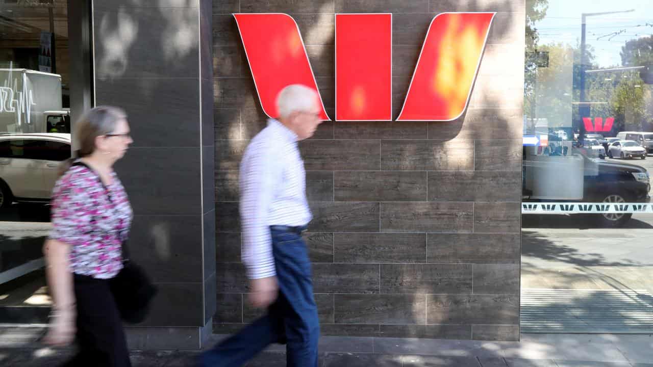 Westpac Bank signage in Adelaide (file)