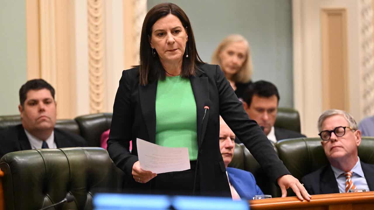 Opposition energy spokeswoman Deb Frecklington in parliament.