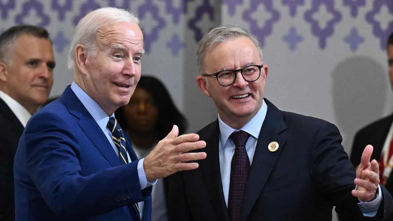 Joe Biden and Anthony Albanese