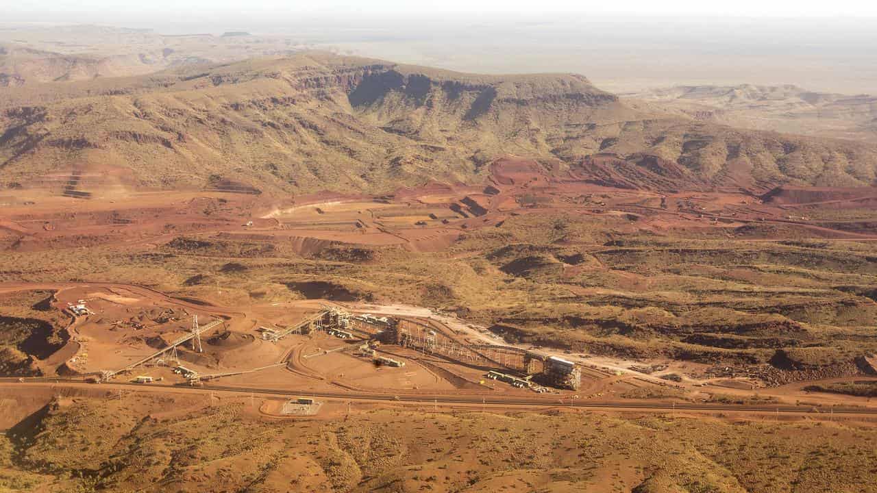 view of the FMG Solomon Hub from the air