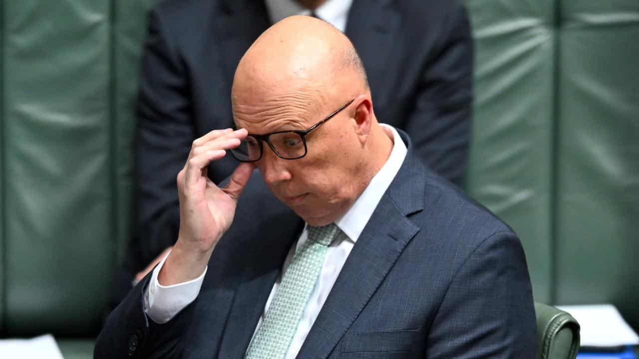 Peter Dutton during Question Time 