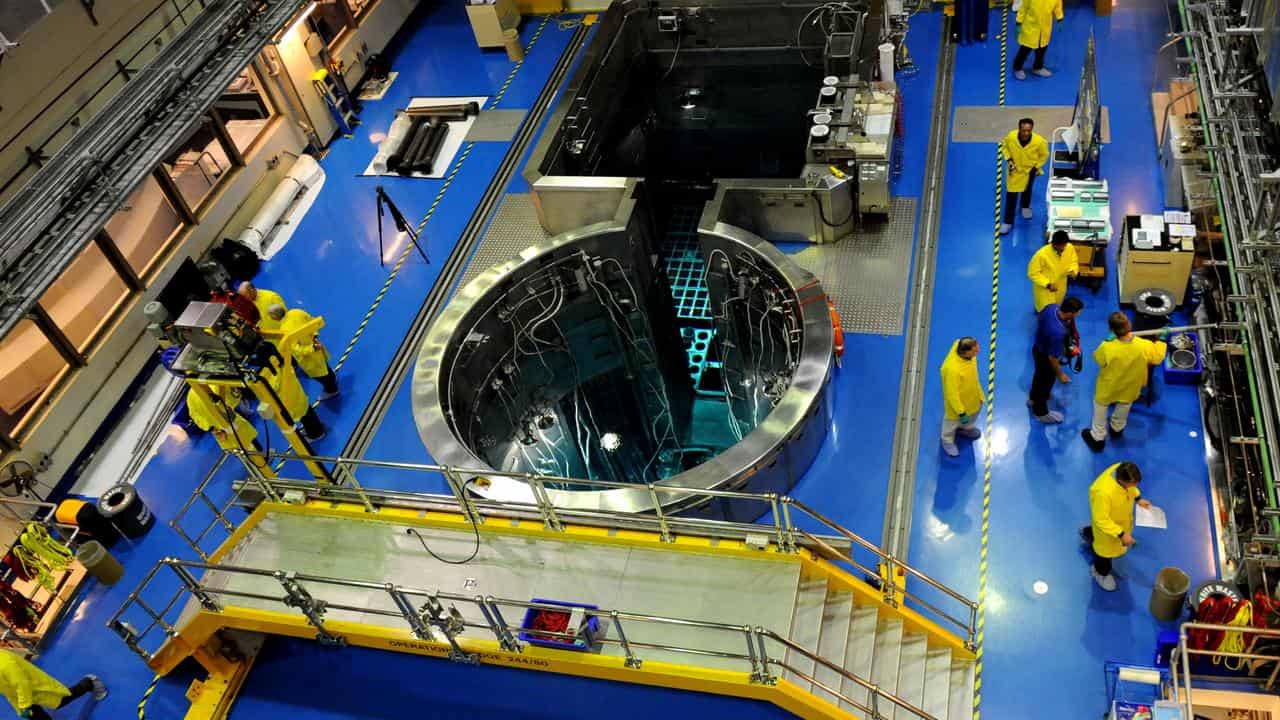 A file photo from the Opal nuclear research reactor at Lucas Heights