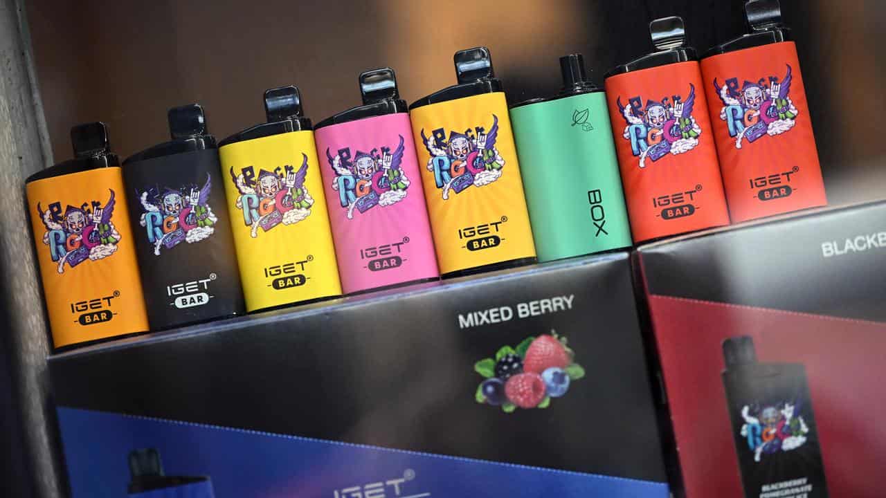 A store selling e-cigarette products in Melbourne