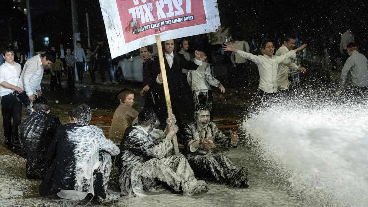 ultra-Orthodox protesters