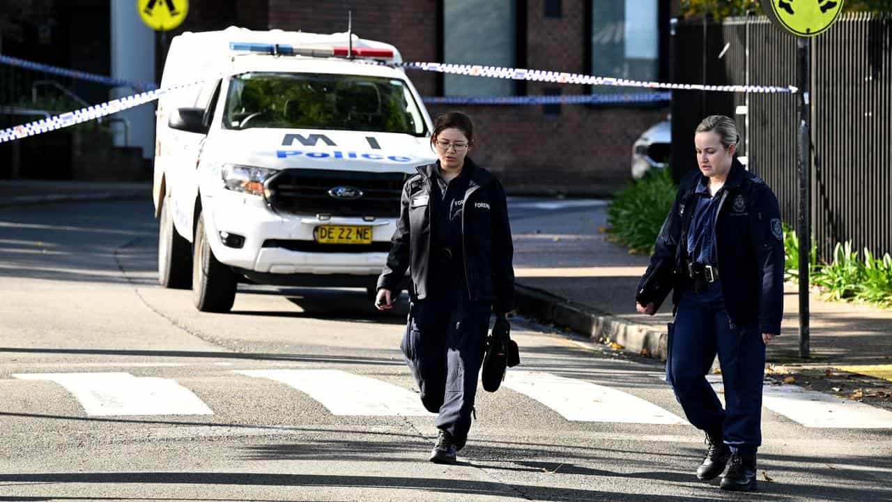 NSW Police forensic investigators.