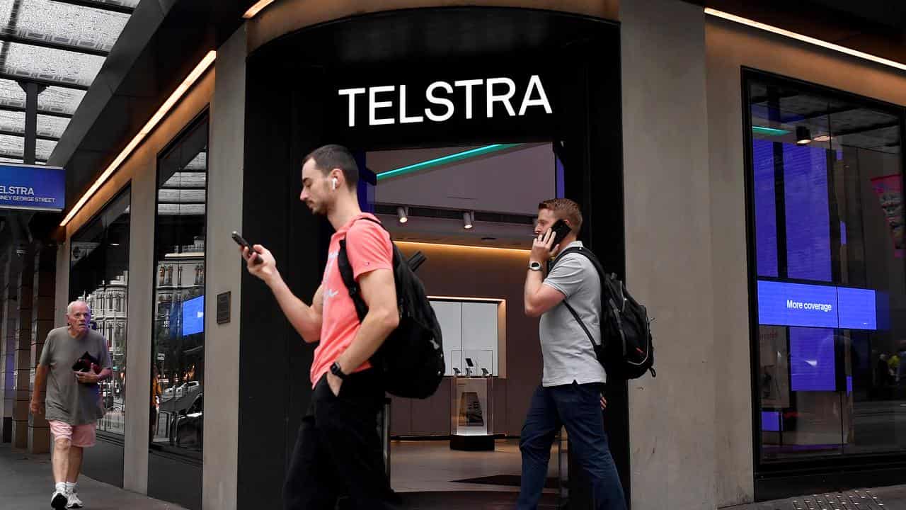 a Telstra store