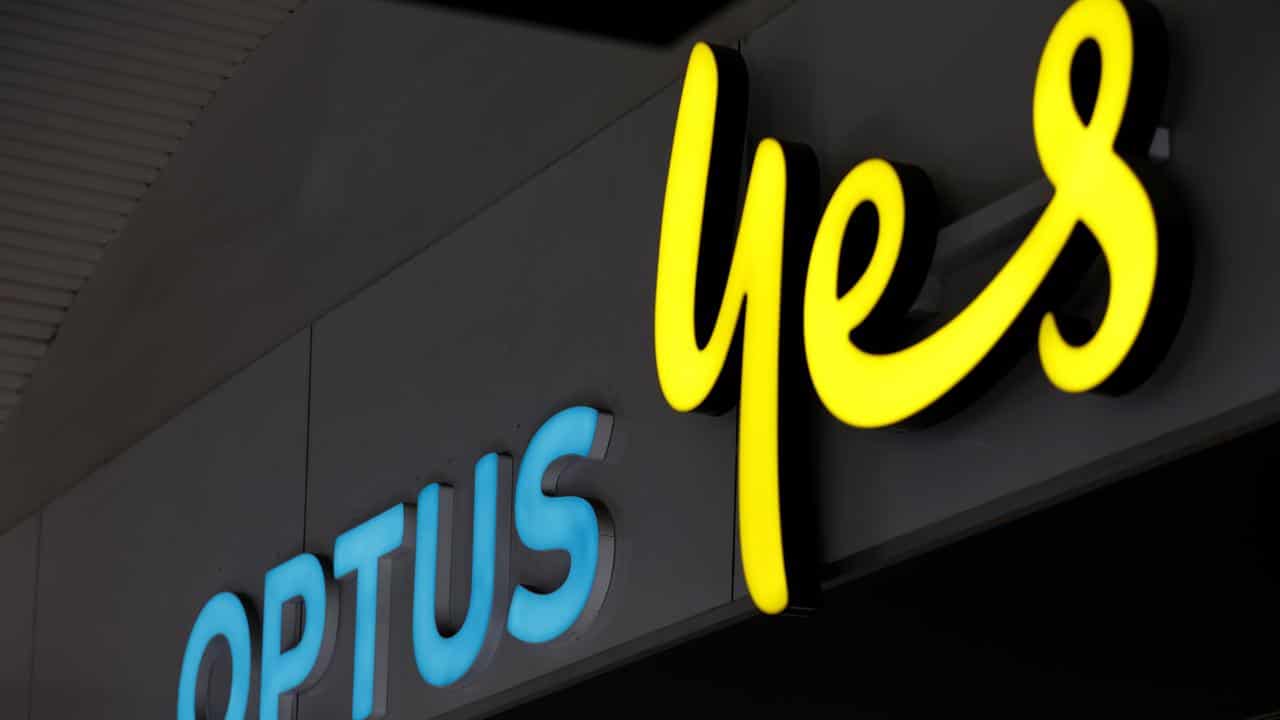 An Optus sign