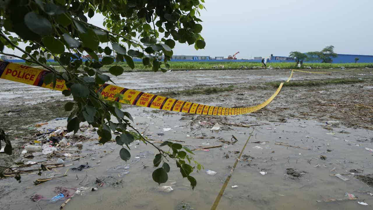 Mud at scene of a stampede