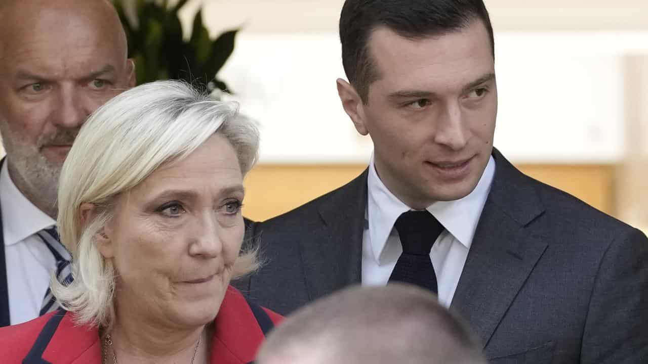 Marine Le Pen and Jordan Bardella