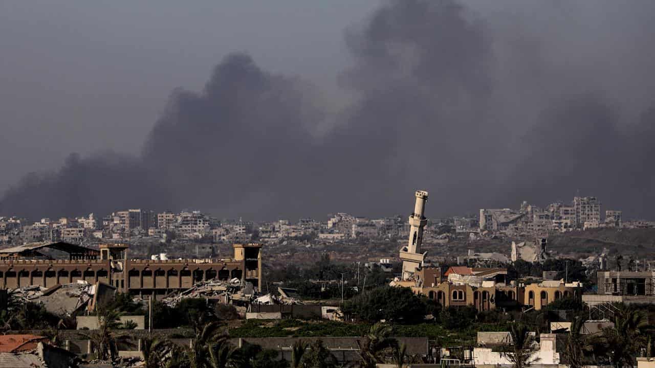 Smoke rises as Israel's military continues its operation in Gaza City