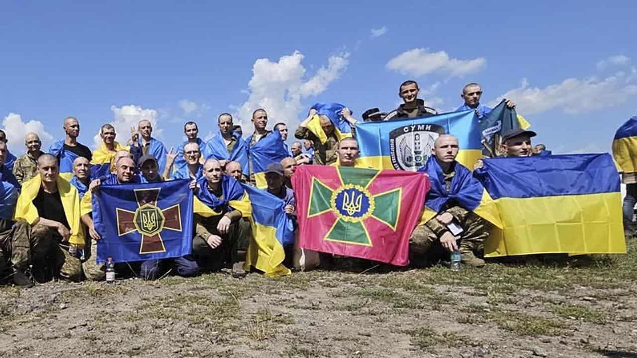 Released Ukrainian soldiers