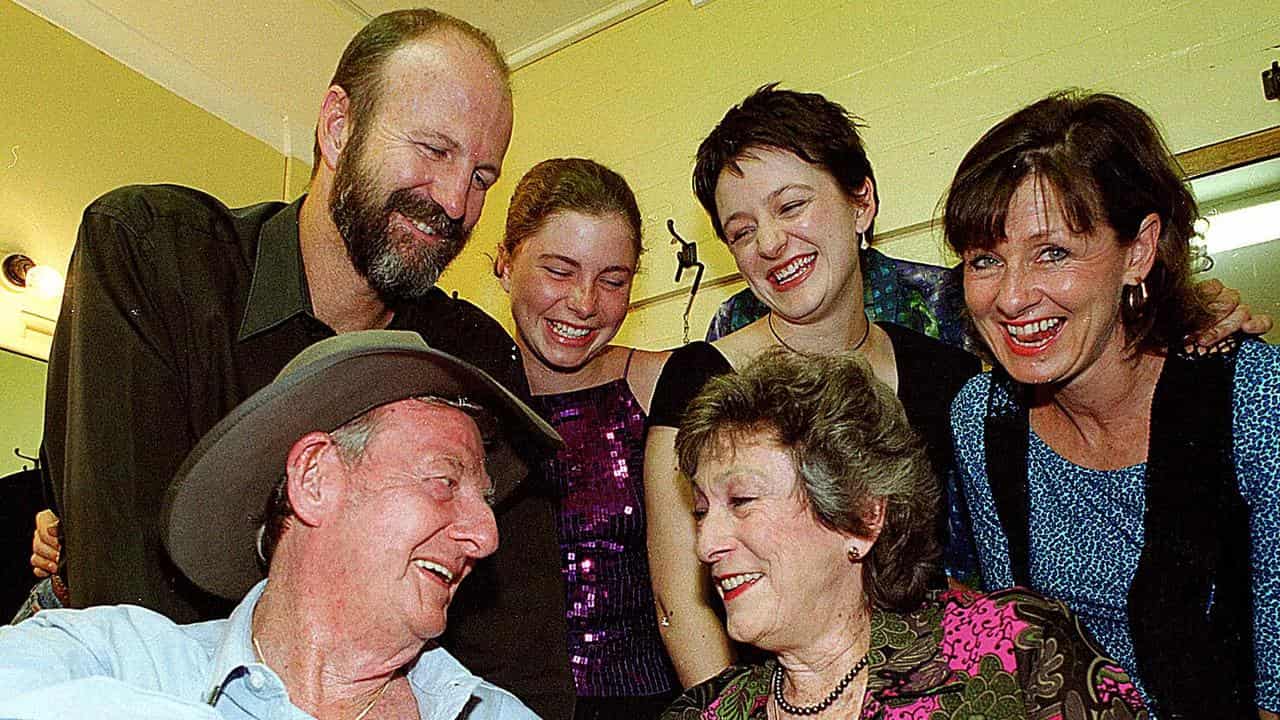 Slim Dusty and family