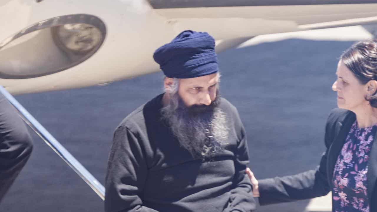 Rajwinder Singh arriving at Cairns Airport (file image)