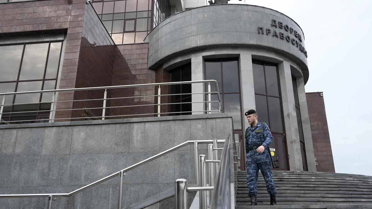 The court building in Yekaterinburg, Russia