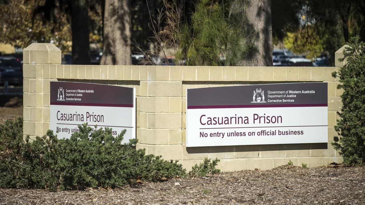 Casuarina Prison signage (file image)