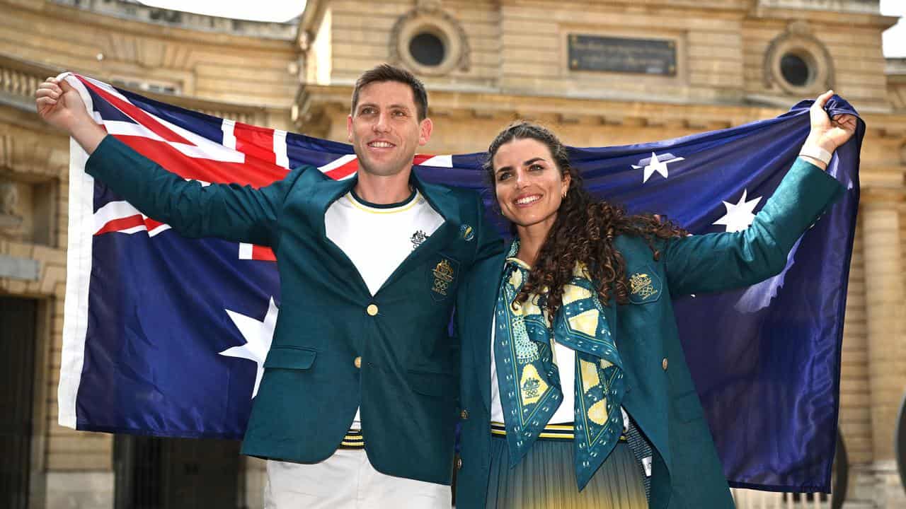 Australian flag bearers