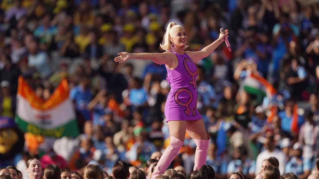 Kate Perry at the Women's T20 World Cup final