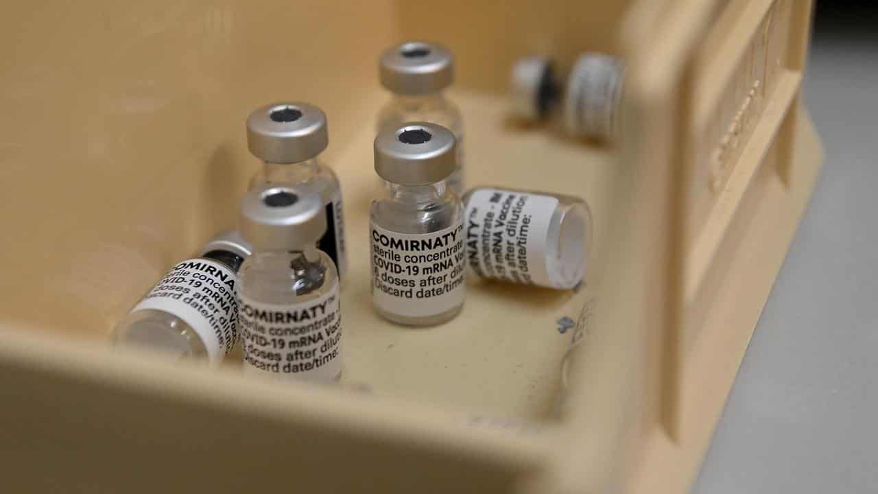 Vials of Pfizer's COVID vaccine.