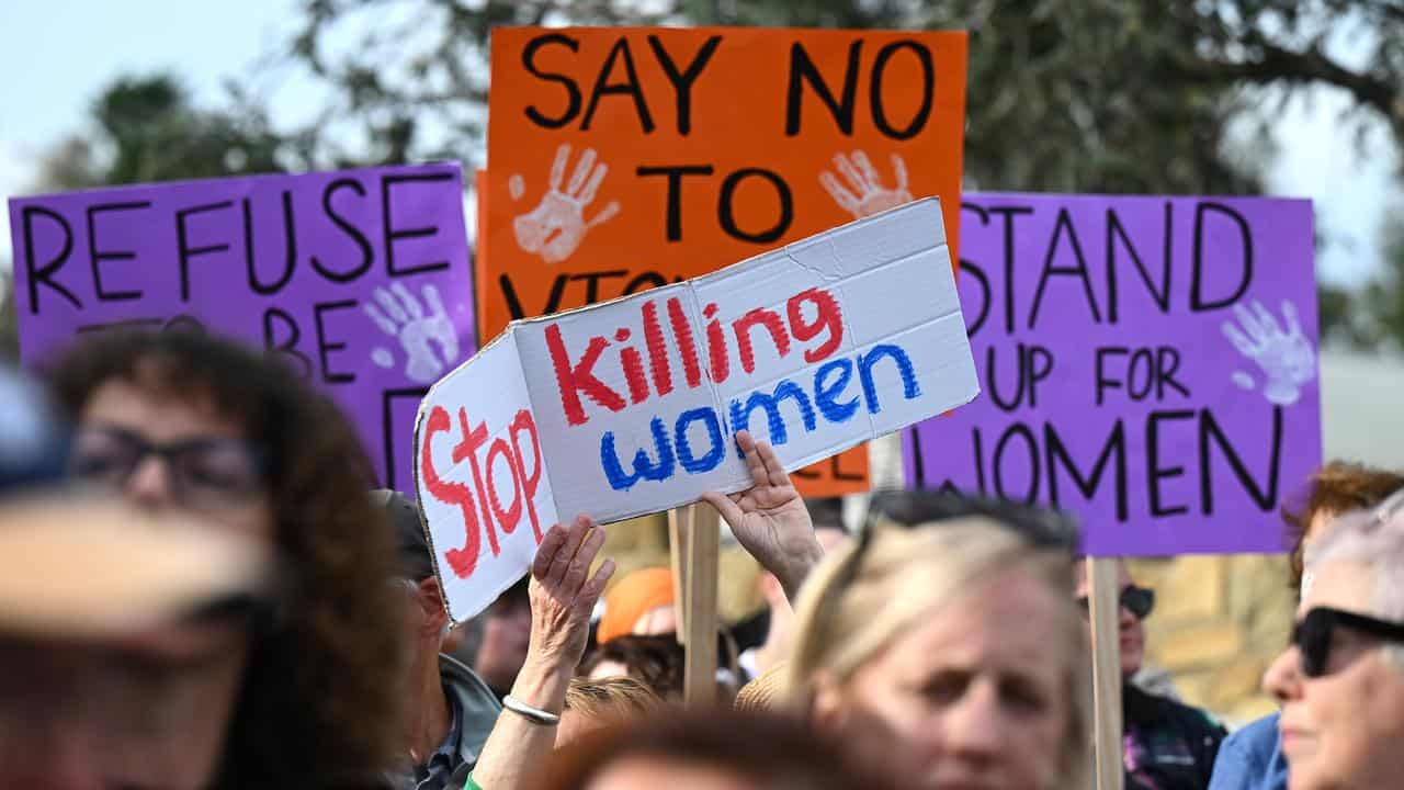 A file photo of demonstrators